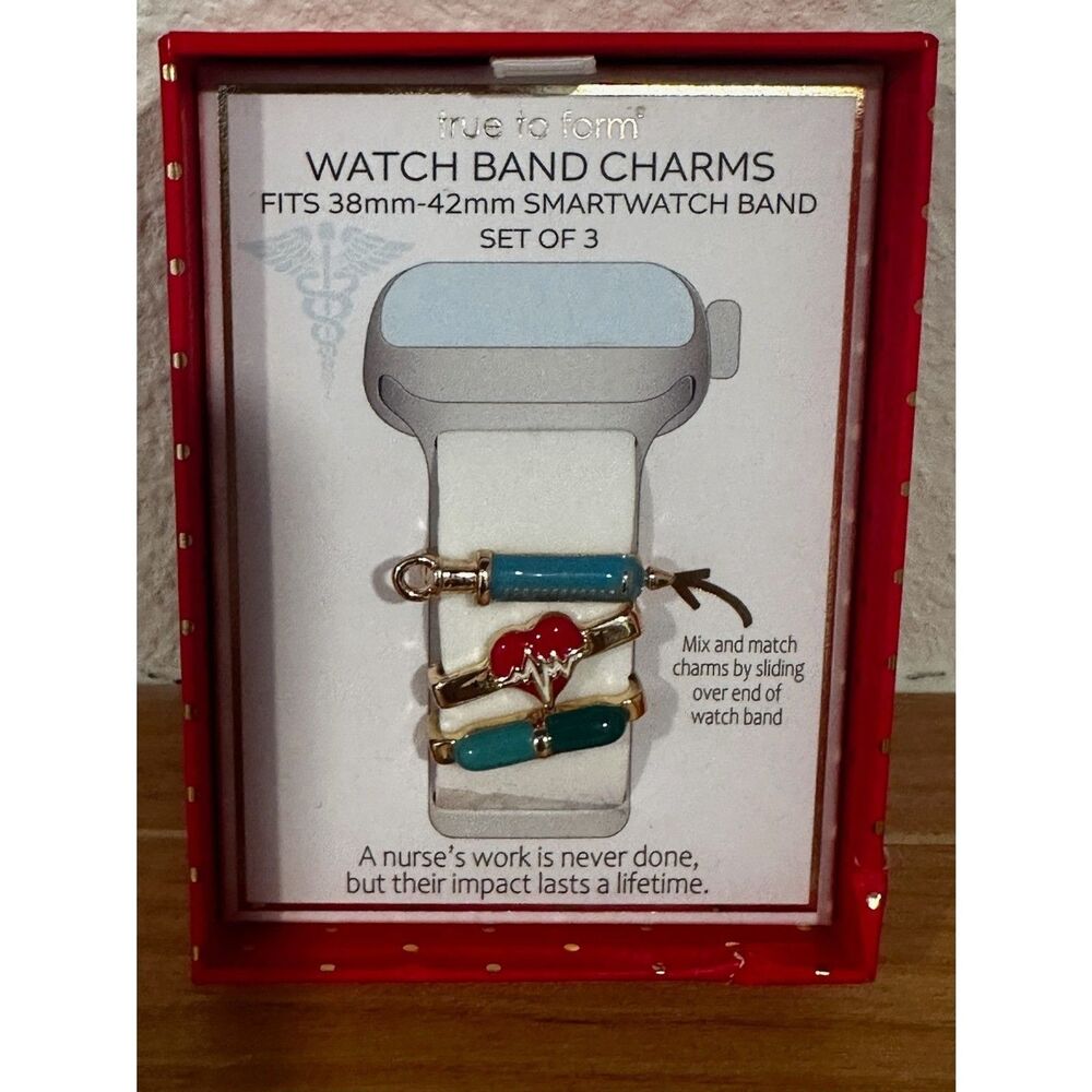 True to Form Nurse's Work Watch Band Charms NIB